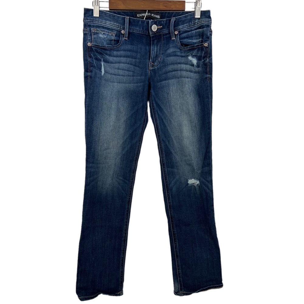 𝅺express CROPPED SKINNY‎ DISTRESSED WOMEN'S JEANS